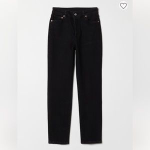 H&M mom fit ultra high ankle jeans